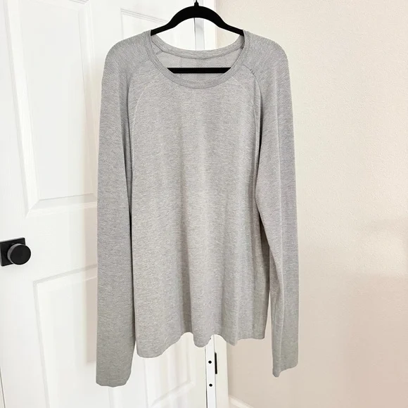 Lululemon Metal Vent Tech Long Sleeve Shirt Men’s Size XXL Gray Long Sleeve - Picture 1 of 5
